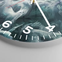 Clock face with numbers