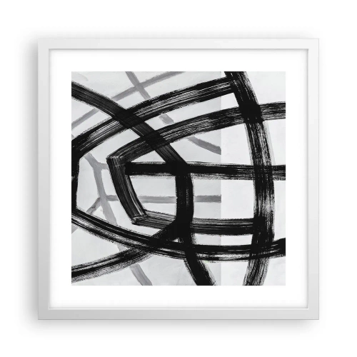 Poster in white frmae - Building Depth - 40x40 cm