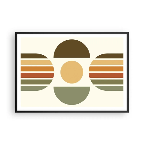 Poster in black frame - In the Colours of Soli - 100x70 cm