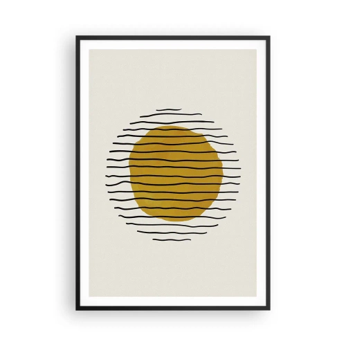 Poster in black frame - Abstract Shivering from Heat - 70x100 cm