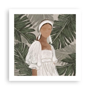 Poster - Exotic Portrait - 50x50 cm