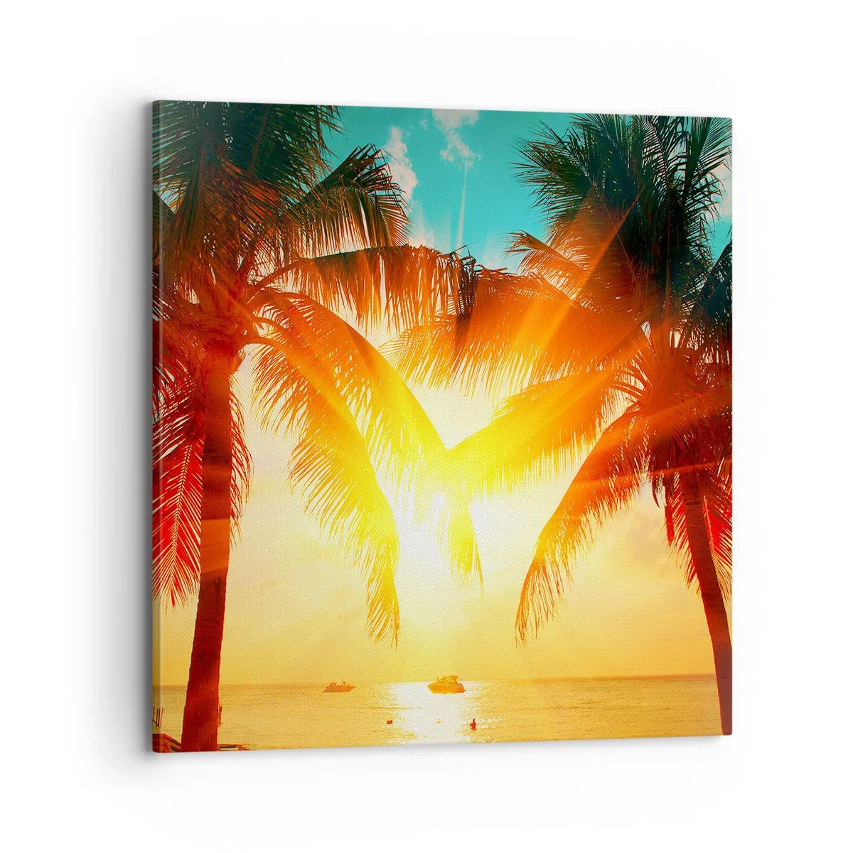 Canvas picture - Exotic Couple - 70x70 cm