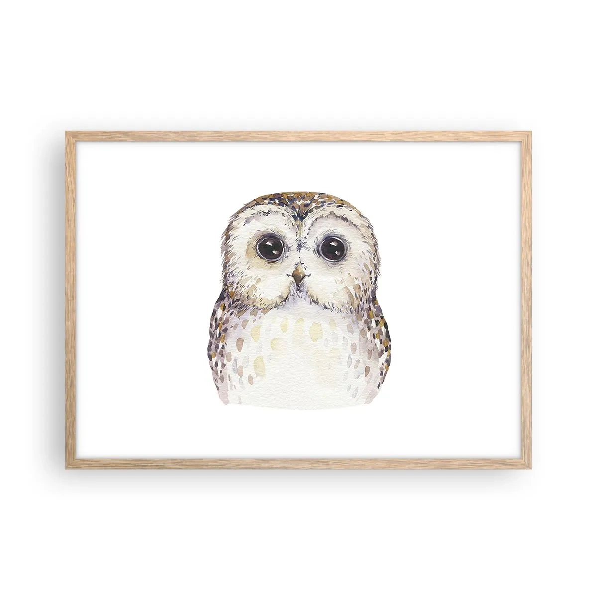 Poster in light oak frame - Look Me in the Eyes - 70x50 cm