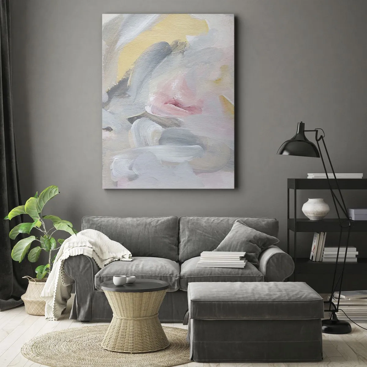 Canvas picture - In a Pastel World - 65x120 cm