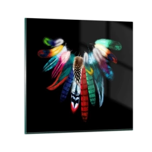 Glass picture - Indian Necklace - 60x60 cm