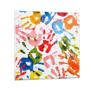Glass picture - High Five! - 60x60 cm