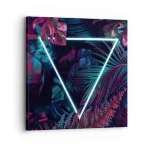 Canvas picture - Disco Style Garden - 30x30 cm