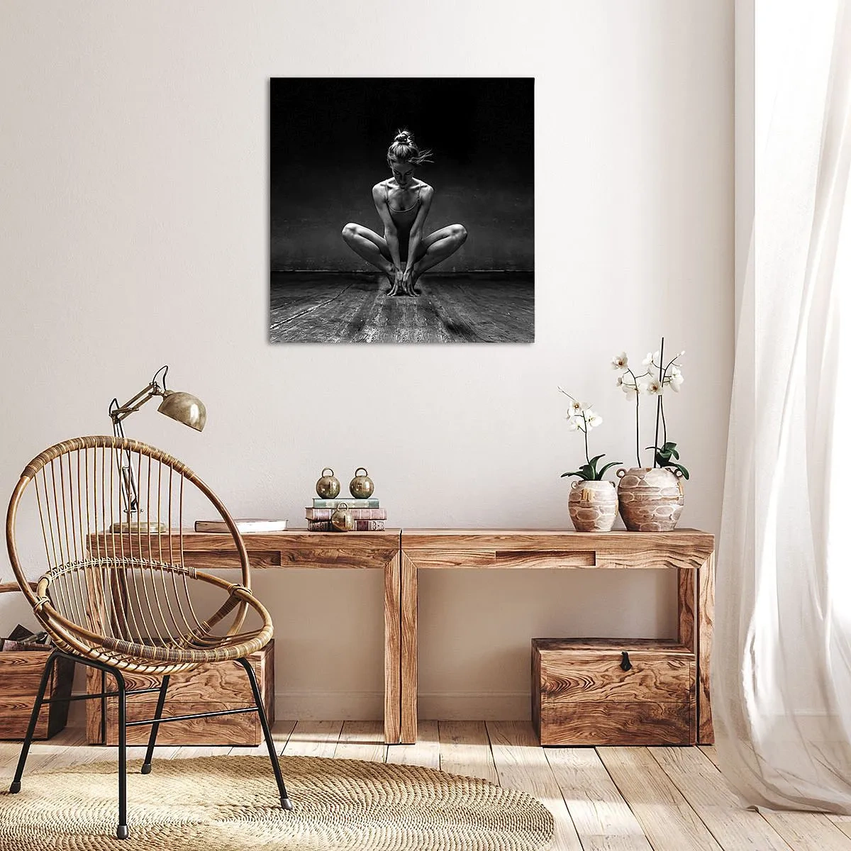 Canvas picture - Concentration of Dancing Energy - 30x30 cm