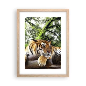 Poster in light oak frame - Best Regards - 30x40 cm