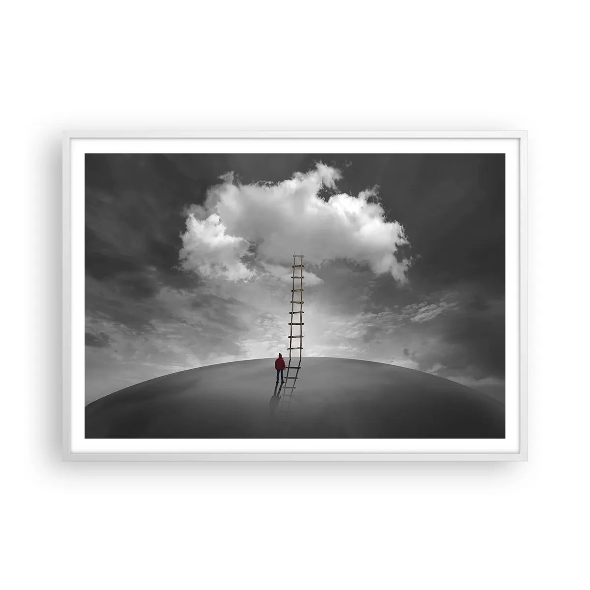 Poster in white frmae - Everything Is Poissible - 100x70 cm