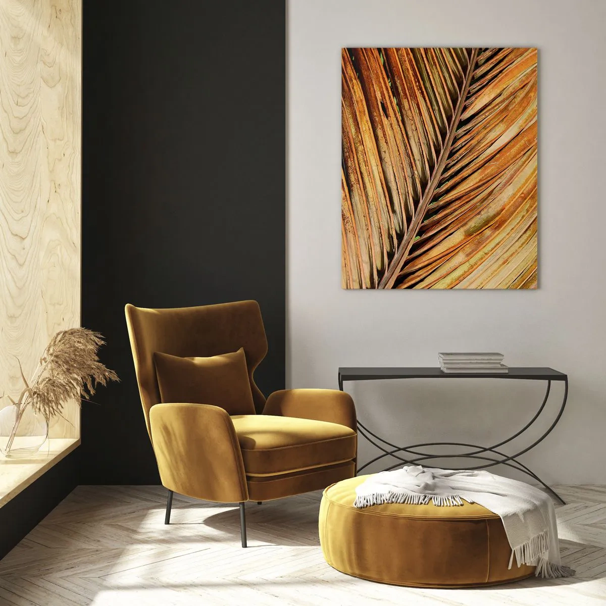 Glass picture - Coconut Gold - 70x100 cm