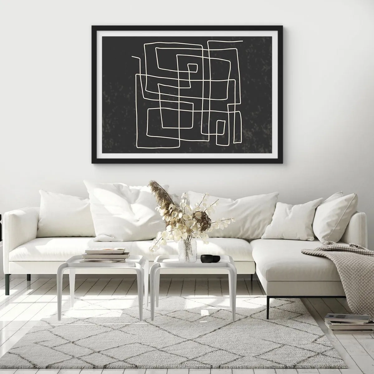 Poster in black frame - Not Too Straight - 91x61 cm