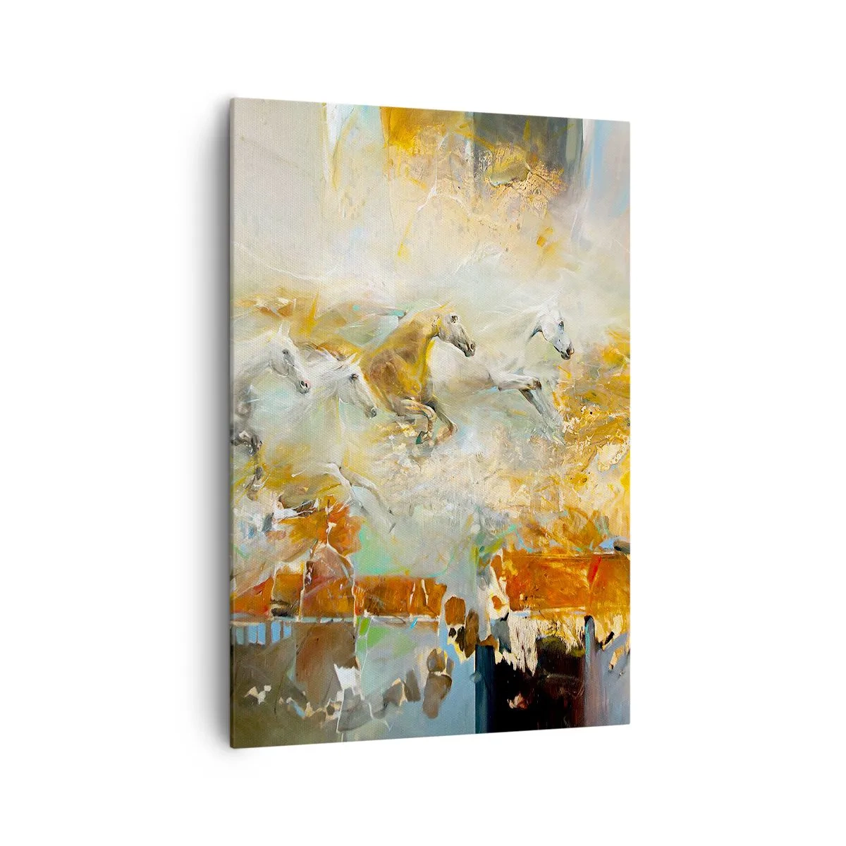 Canvas picture - Gallopping through the World - 70x100 cm