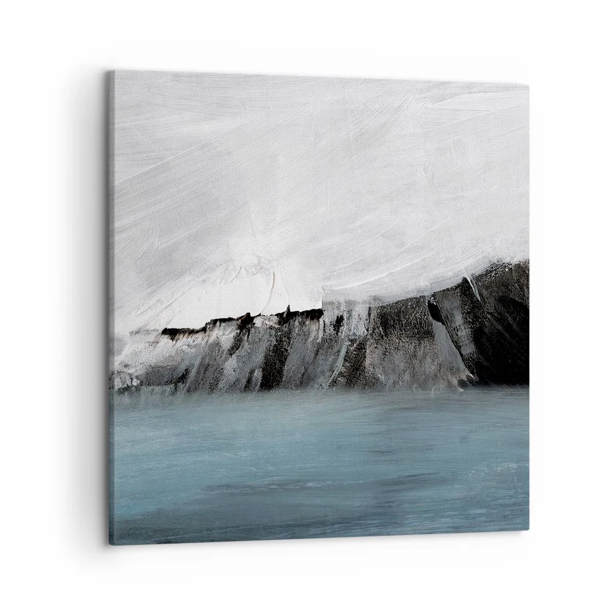 Canvas picture - Water-Earth: Clash of Elements - 50x50 cm