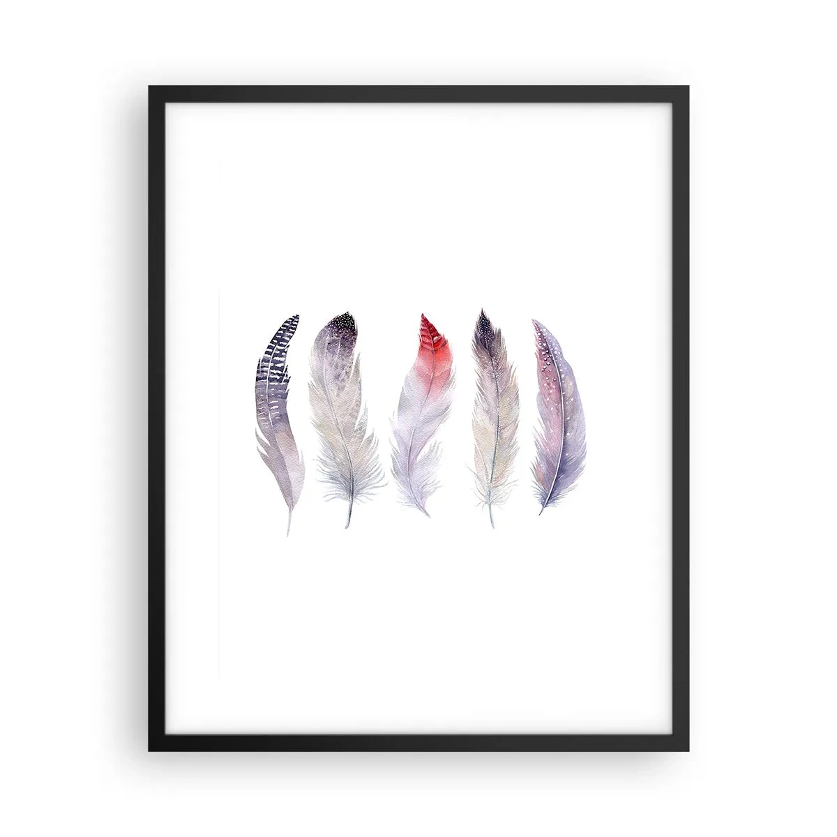 Poster in black frame - Delicate Like Pink Fog - 40x50 cm