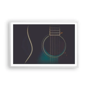 Poster in white frmae - A Moment Before It Sounds - 91x61 cm