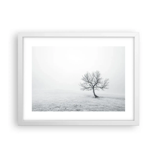 Poster in white frmae - Against Nothingness - 40x30 cm