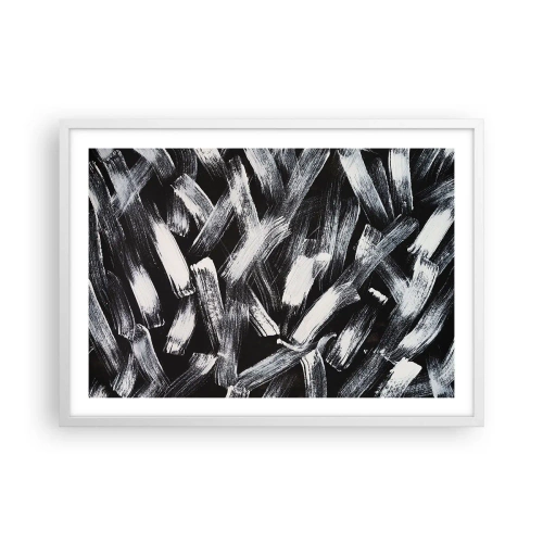 Poster in white frmae - Abstract in Industrial Spirit - 70x50 cm