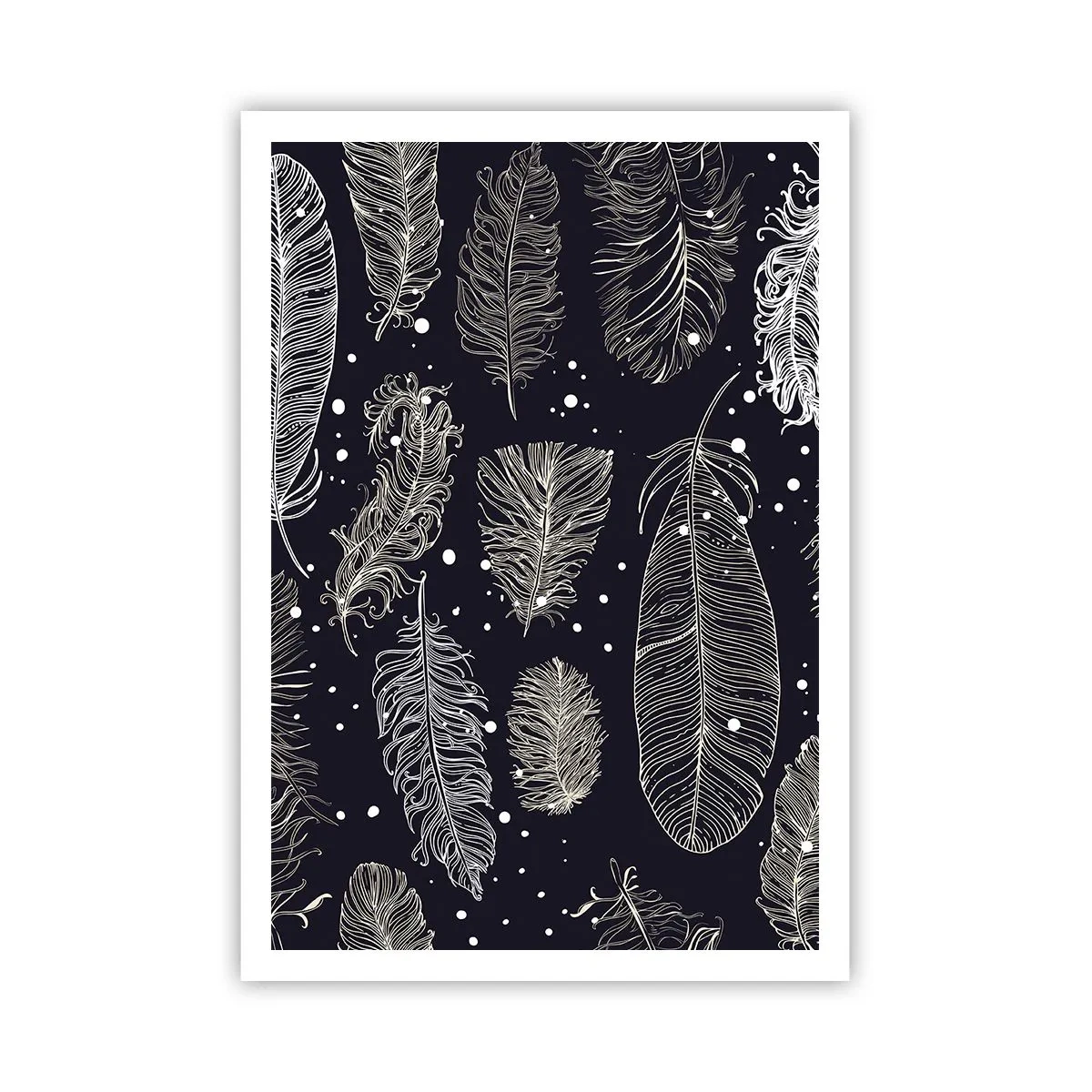 Poster - Feathery Lace - 70x100 cm
