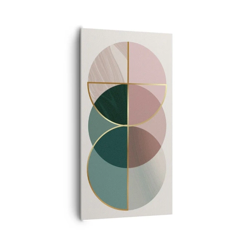 Canvas picture - Circle after Circle - 65x120 cm