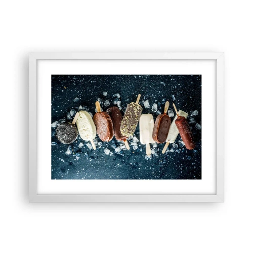 Poster in white frmae - Taste of the Hot Summer - 40x30 cm