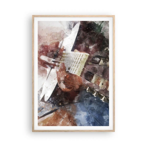 Poster in light oak frame - And What do You Think? - 70x100 cm