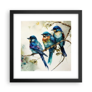 Poster in black frame - Is It Offended? - 30x30 cm