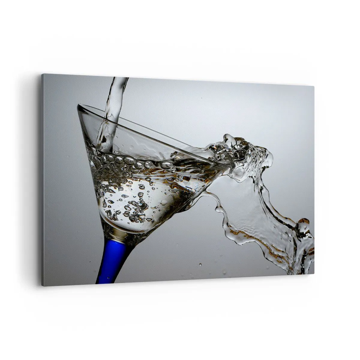 Canvas picture - Crystal Clear Water in a Crystal Glass - 100x70 cm