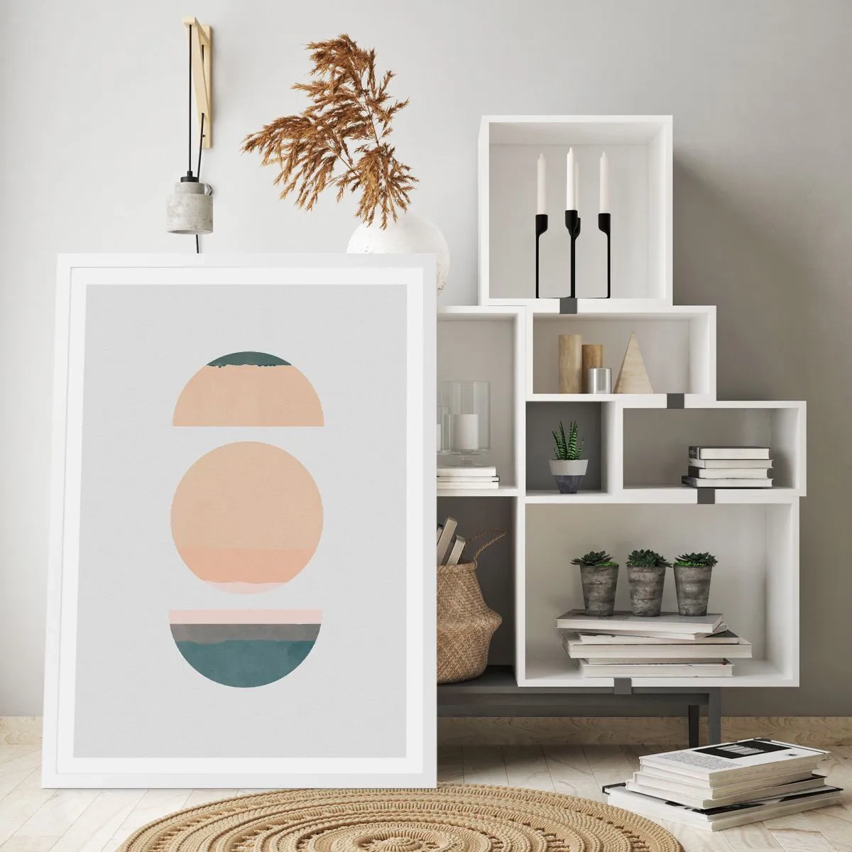 Poster in white frmae - Wheel after a Wheel - 61x91 cm