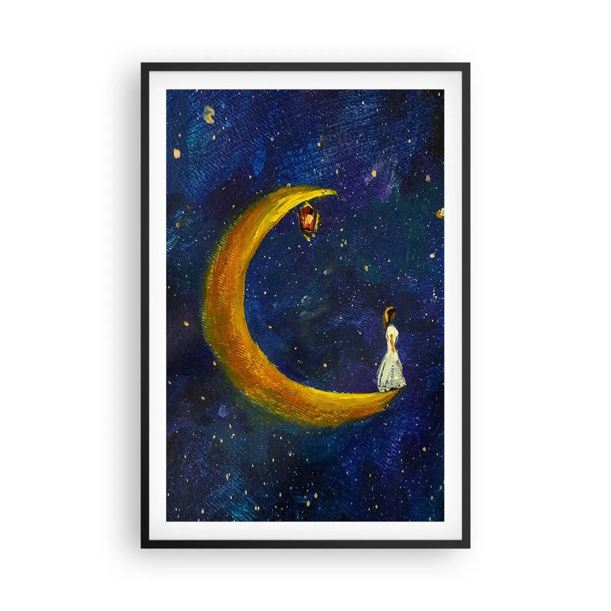 Poster in black frame - Calling of the World - 61x91 cm