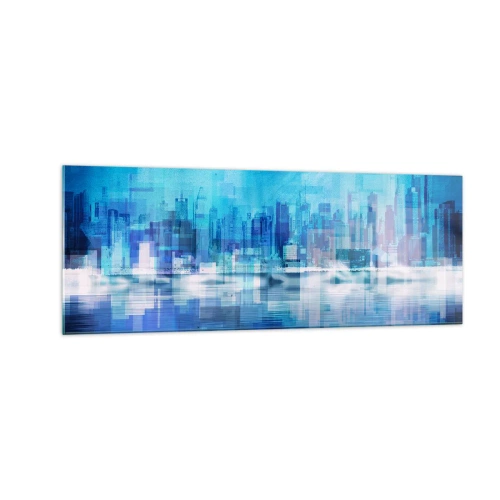 Glass picture - Sunk in Blue - 140x50 cm