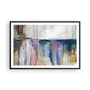 Poster in black frame - Colourful Impressions an Associations - 91x61 cm