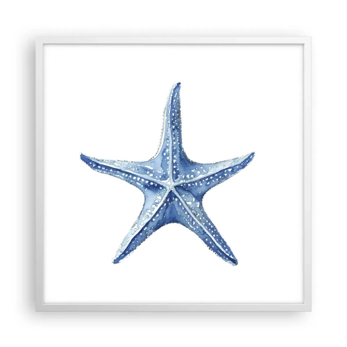 Poster in white frmae - Sea Star - 60x60 cm