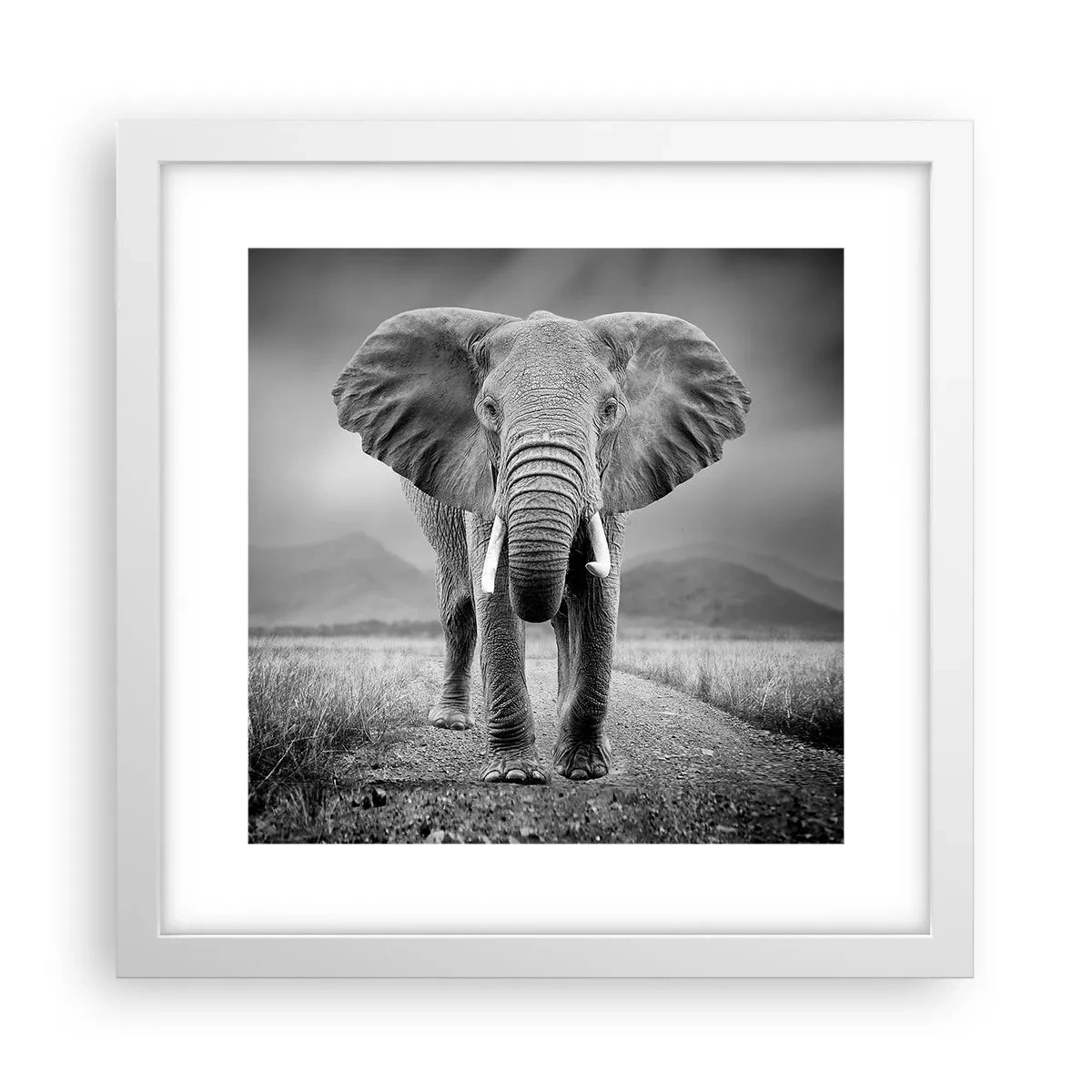 Poster in white frmae - Welcoming of the Host - 30x30 cm