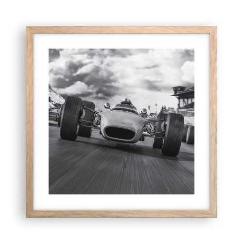 Poster in light oak frame - There is Power! - 40x40 cm