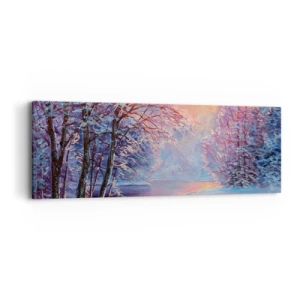 Canvas picture - Colours of Winter - 90x30 cm