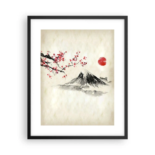 Poster in black frame - Love Japan - 40x50 cm
