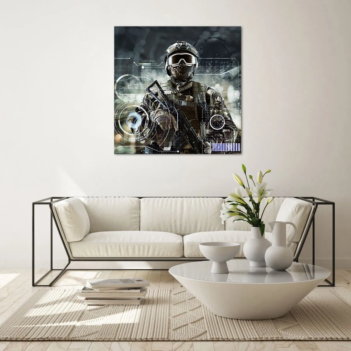 Glass picture - Power Squared - 60x60 cm