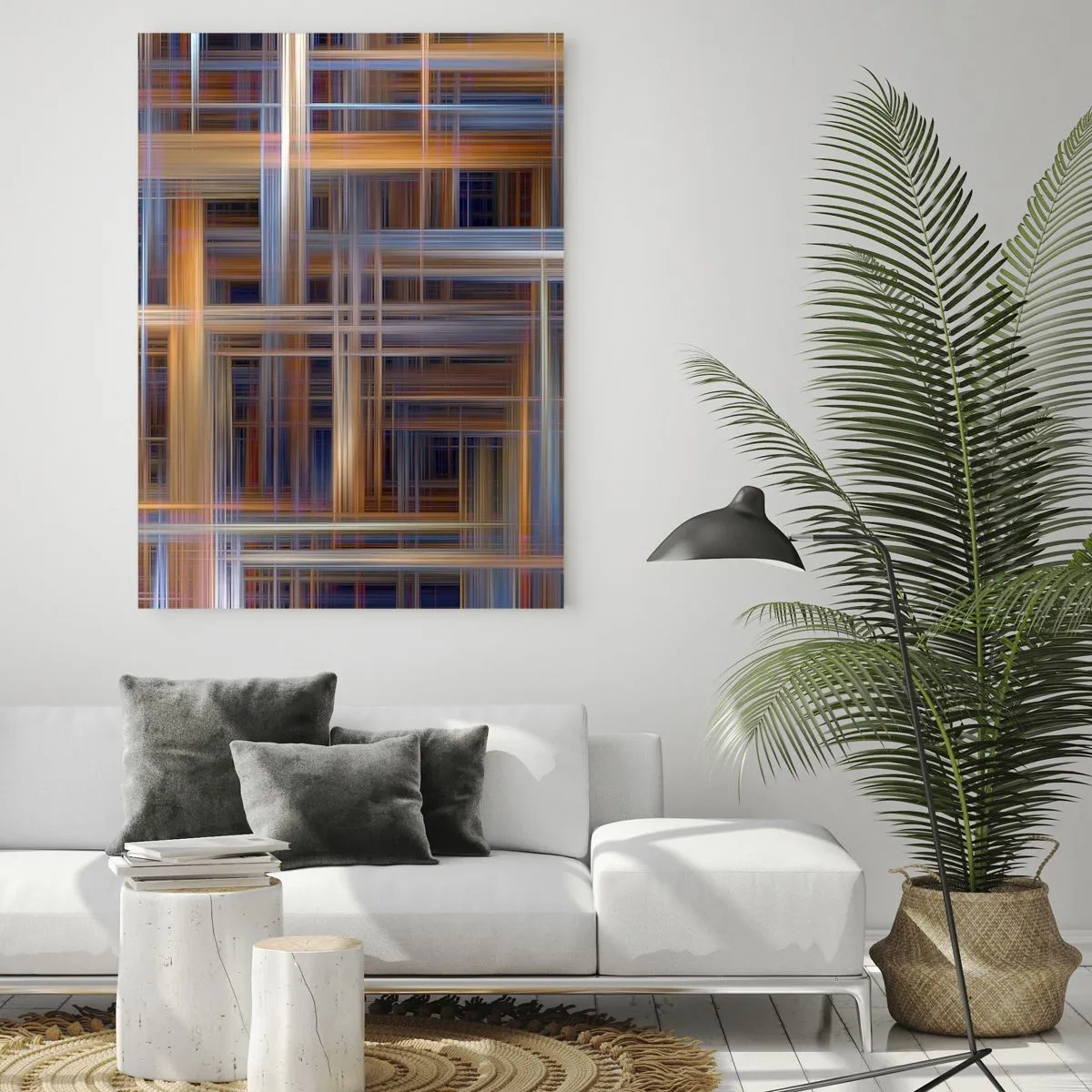 Glass picture - Light Woven - 70x100 cm
