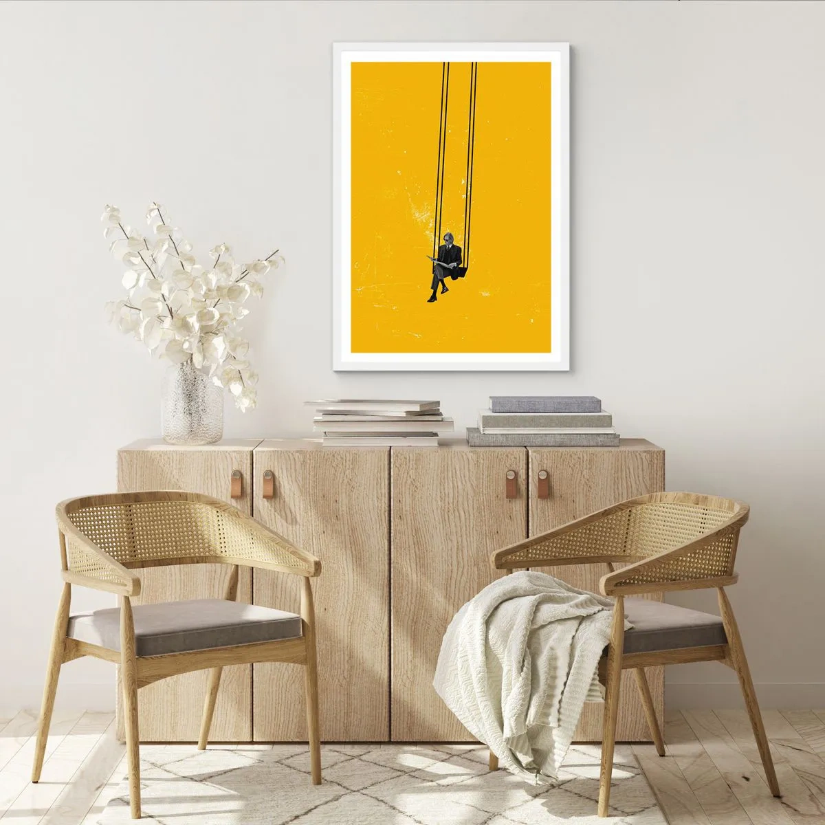 Poster in white frmae - Day as a Any Other - 70x100 cm