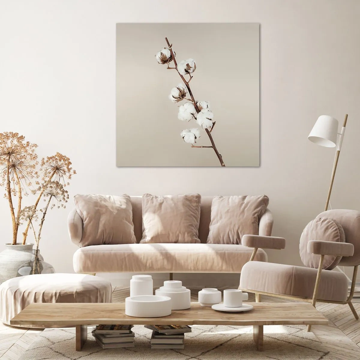 Canvas picture - At the Heart of Softness - 40x40 cm