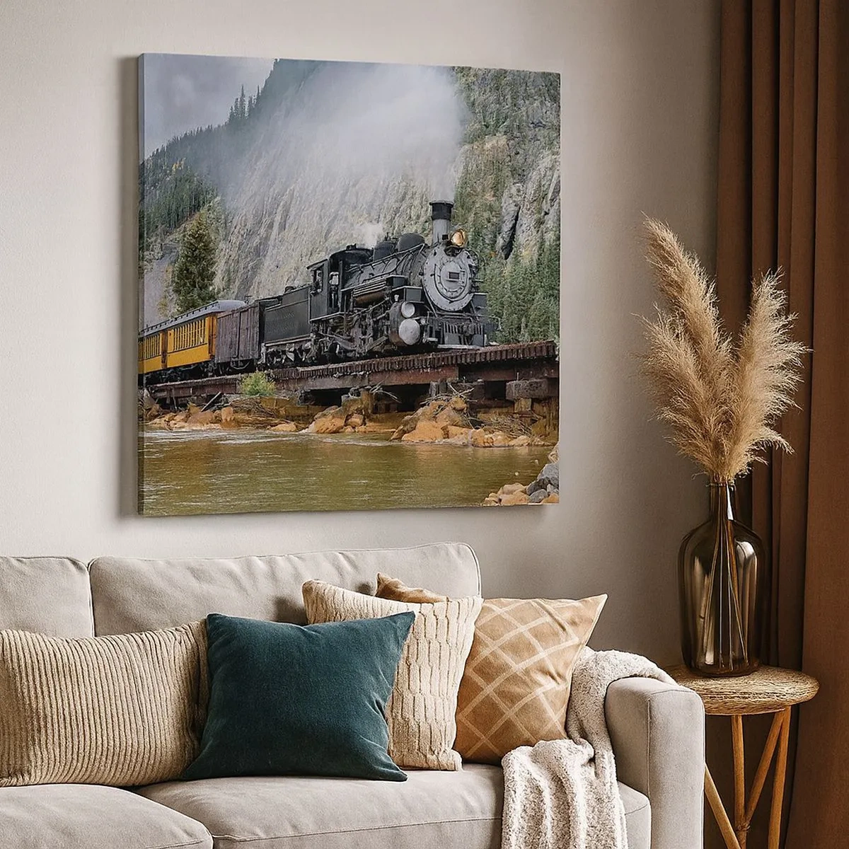 Canvas picture - Where Are You off to? - 30x30 cm