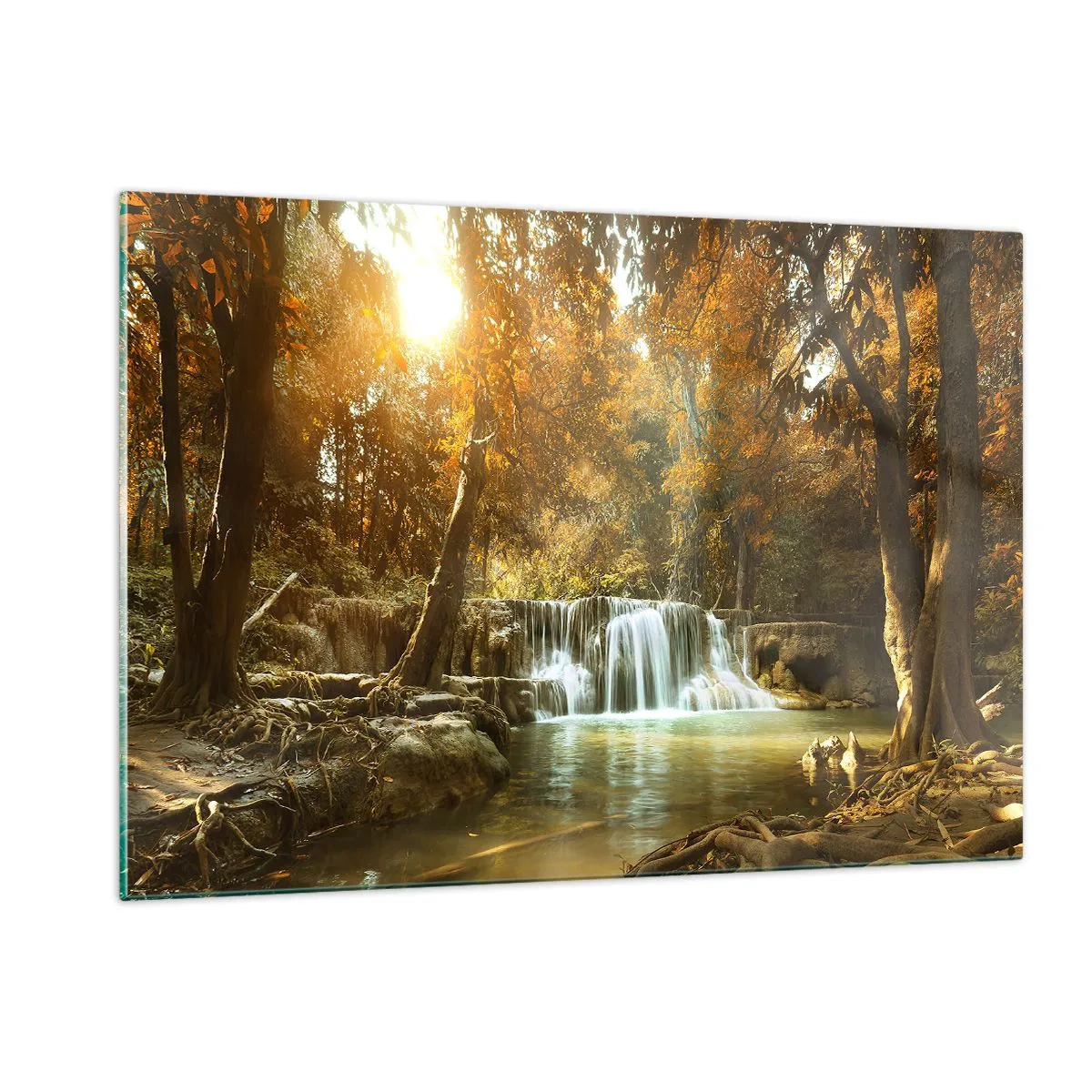 Glass picture - Park Cascade - 120x80 cm
