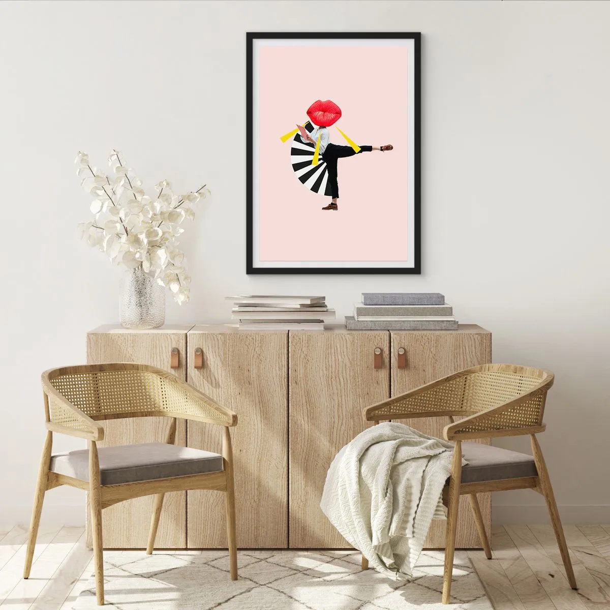 Poster in black frame - Surrealistic Pop-Art. - 61x91 cm