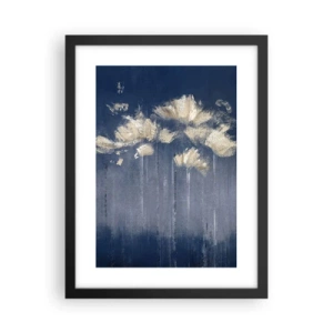 Poster in black frame - Like Flakes in the Wind - 30x40 cm