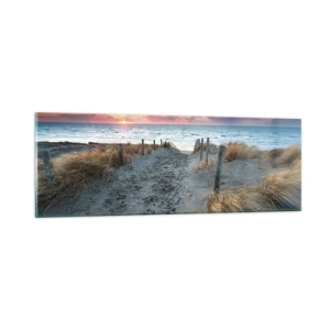 Glass picture - You Have Spilled a Rainbow of Sparkles… - 90x30 cm