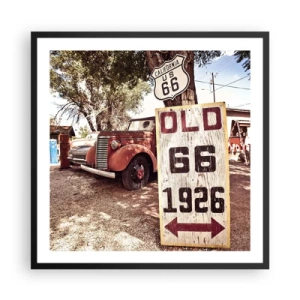 Poster in black frame - Legend of an American Province - 60x60 cm