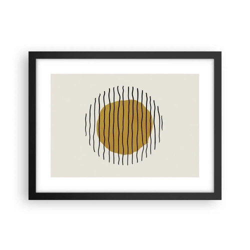 Poster in black frame - Abstract Shivering from Heat - 40x30 cm