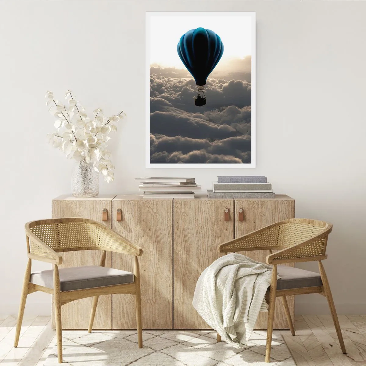Poster - Wanderer above Clouds - 40x50 cm