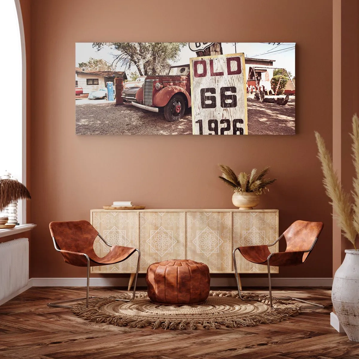 Canvas picture - Legend of an American Province - 100x40 cm